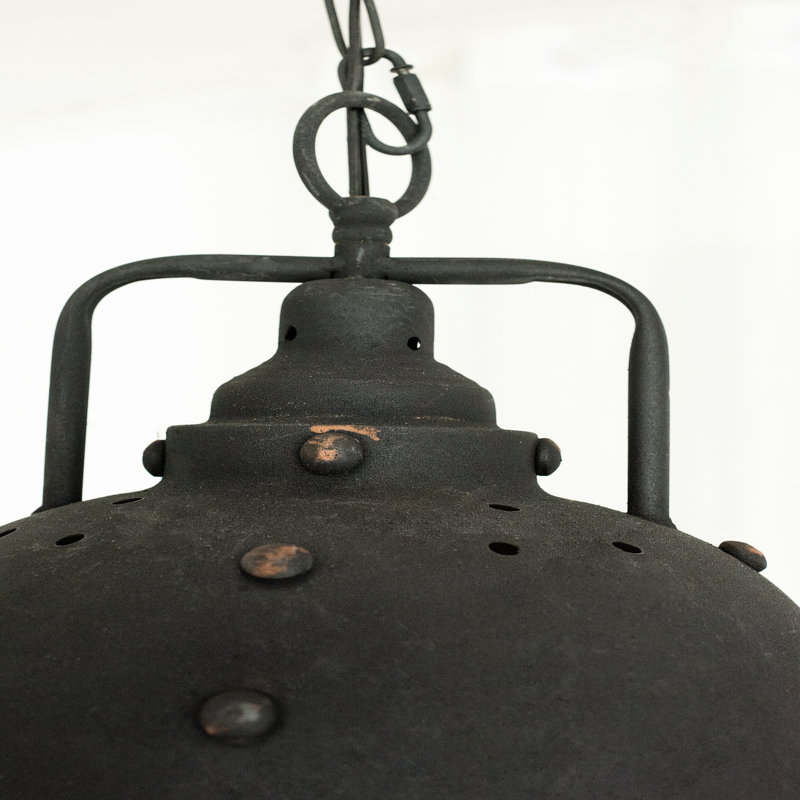 Lampe suspendue D10,4 x 11,4 po, métal