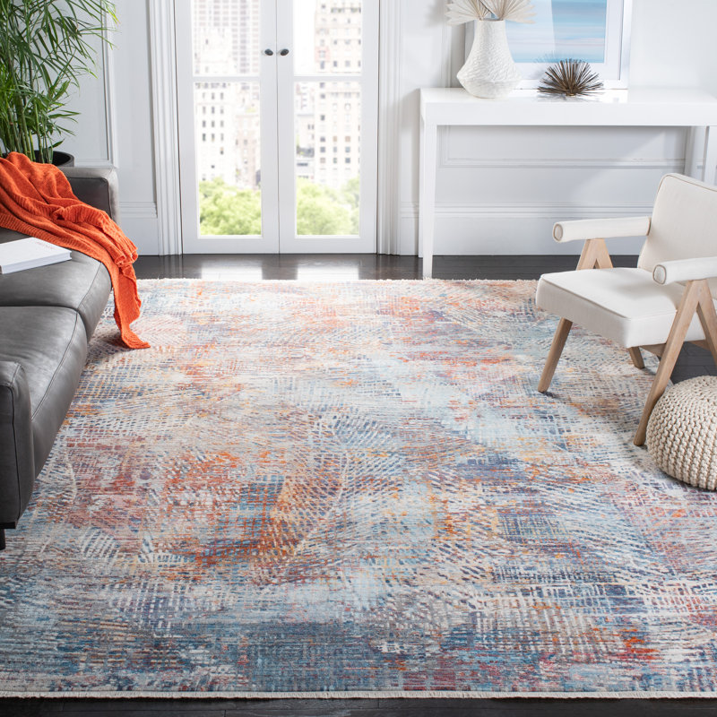 Curiel Performance Abstract Rug, Rectangle 9' x 12'