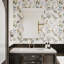  Miroir de meuble-lavabo mural 30 po x 35 po rectangulaire, cadre en métal doré avec côtés ondulés pour salle de bain, salon, chambre à coucher, doré