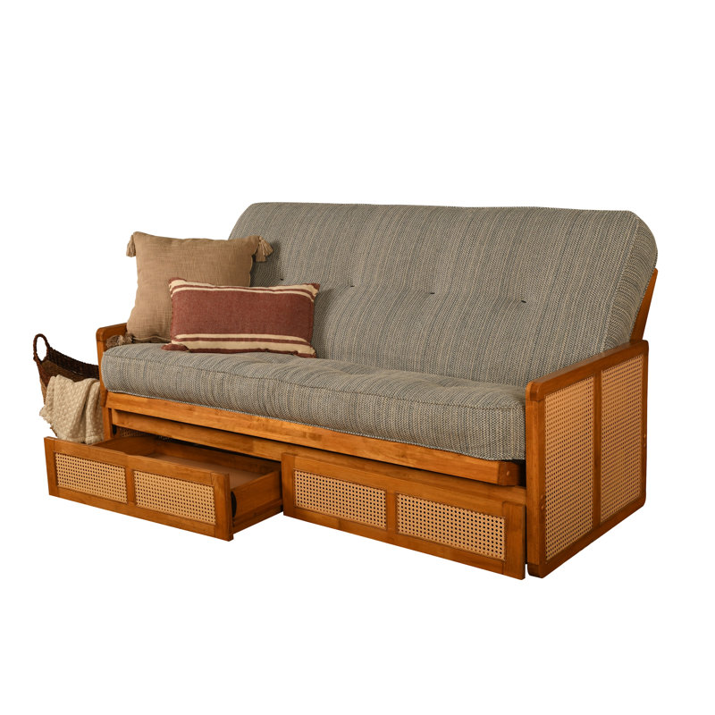 Futon double avec rangement Bridyn avec matelas, Port maritime de Bridyn