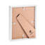 Nicola Spring - 8" x 10" White 3D Box Photo Frames - 4" x 6" Mount - Black