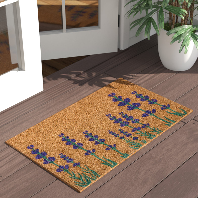 Garbutt Non-Slip Floral Doormat