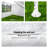 10x30' Outdoor Garden Gazebo Wedding Party Tent Canopy Marquee - White Metal Frame, Spacious Canopy for Outdoor Events