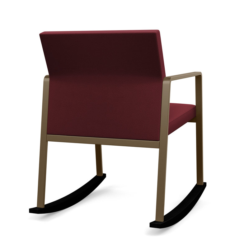 Chaise berçante Gansett, Bronze, Vin Visite Libre- Tissu uni
