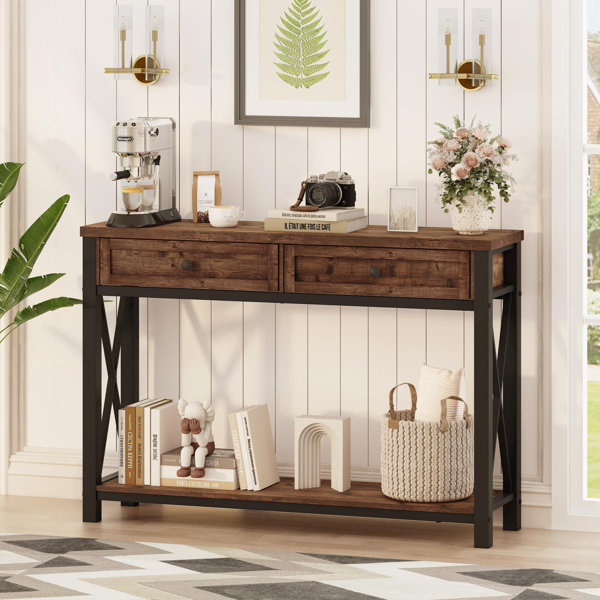 Drawers Console Tables | Sofa & Entry Table With Drawers