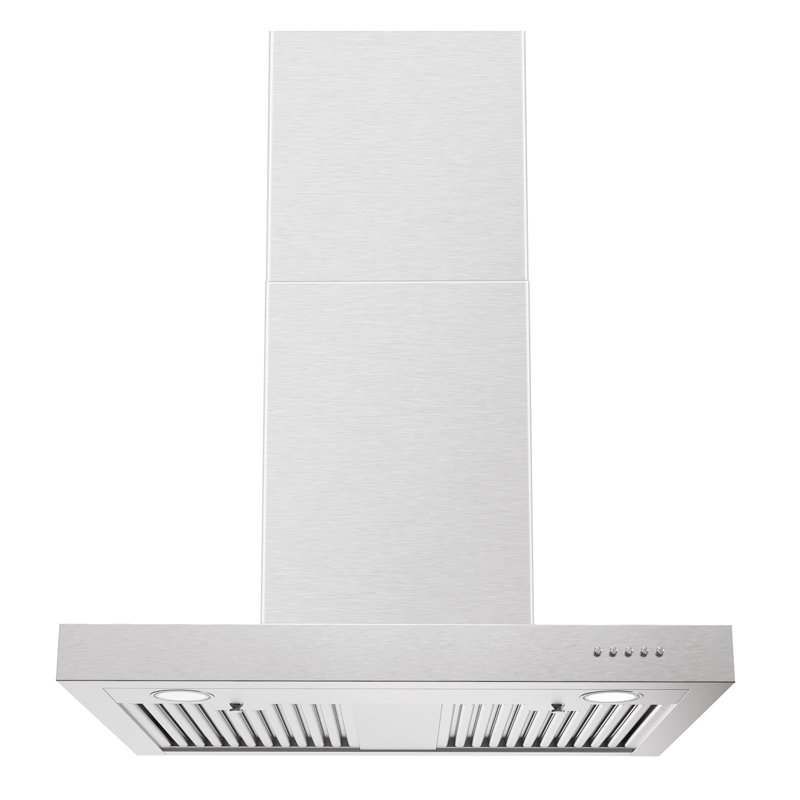 Hotte de cuisine murale 29,5 "700 CFM convertible en acier inoxydable