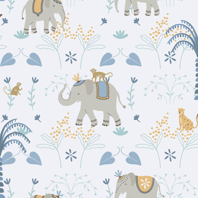 Bambino Collection Elefun Jungle Wallpaper Roll