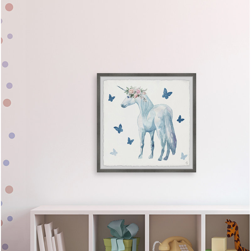 Crichton Crichton Magical Unicorn - Single Picture Frame Print, 41cm H x 41cm W