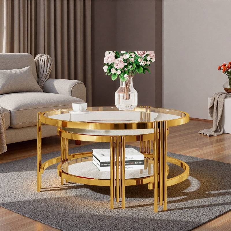 Table basse gigogne 2 pièces Modern