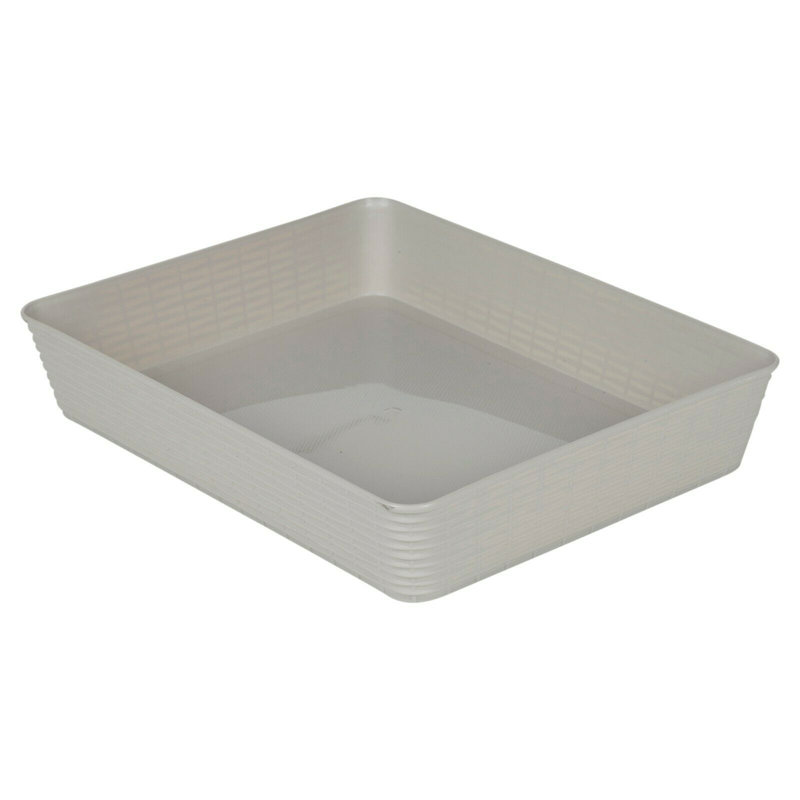 Rebrilliant Plastic Decorative Bin, 6.4cm H x 19cm W x 25cm D
