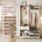 Hall Tree With Bench And Shoe Storage, 6-In-1 Entryway Organizer, Efficient And Stylish Furniture For Modern Homes-1039435052