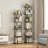 5-Tier Bookshelf For Small Spaces, Tall Narrow Bookcase With Stable Base & Anti-Tip Kits, Open Storage Display Shelf For Living Room, Office, Study-118704751-118704753