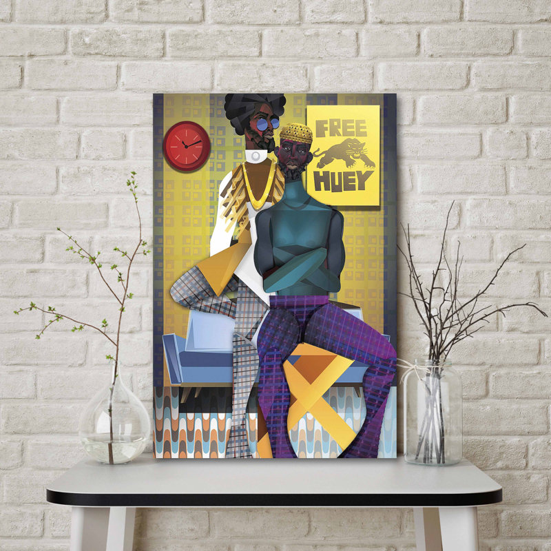'Right On!' Graphic Art Print on Canvas
