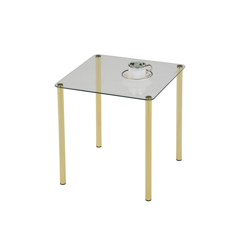 Glass Top End Table