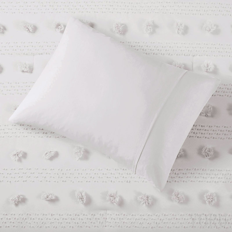 Ensemble d'édredon jacquard double / grand, Ivoire ivoire