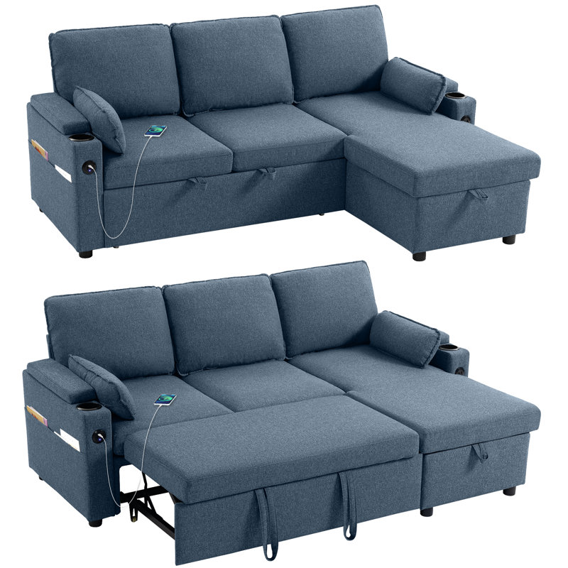 3 Seater Corner Sofa , Blue