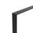 67X40 Inch Black Square Large Hanging Mirror With Metal Frame And Movable Wheels, Ideal For Bedroom, Living Room, High - Definition Silver Oversized Floor Multiple Settings