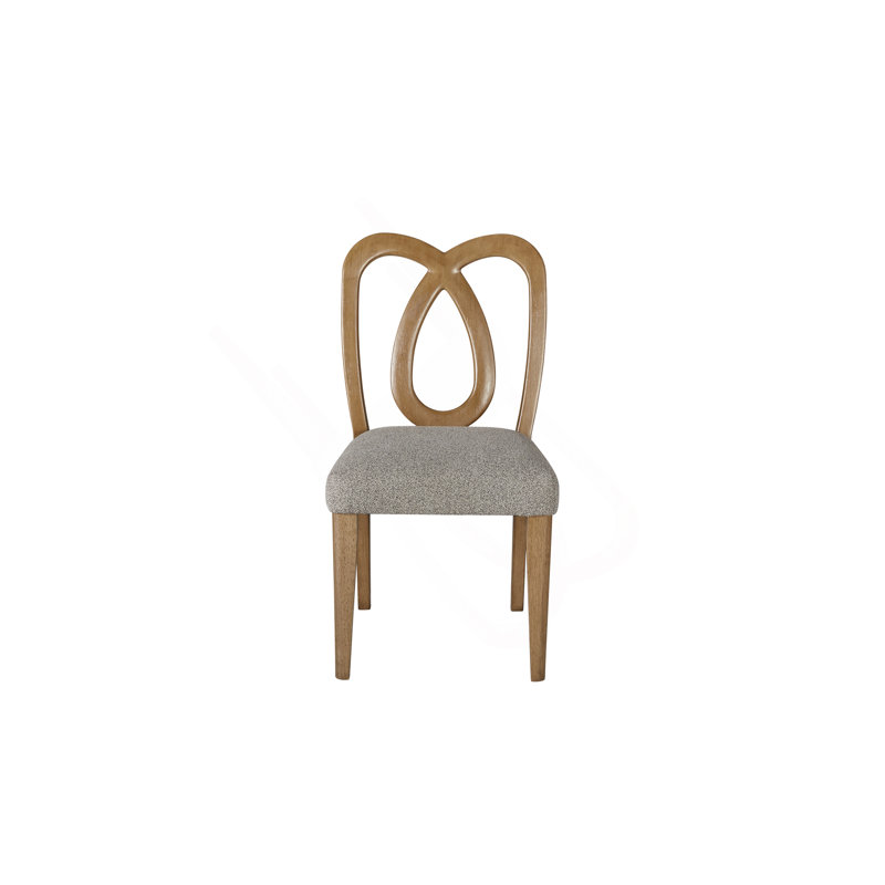 Chaise à dossier sculpté (ensemble de 2)