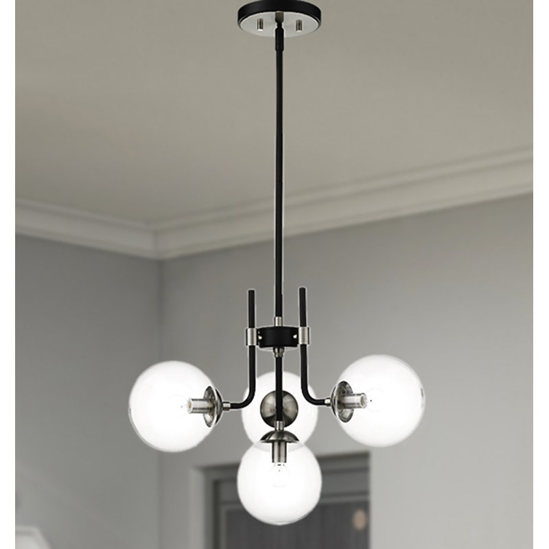 Lustre linéaire moderne à 4 lumières