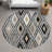 Machine Washable Indoor/Outdoor Aten ACN2331 Diamond Rug-1183702491