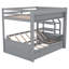 Full Wood Convertible Bunk Bed with Storage Staircase, Bedside Table & 3 Drawers – Space Saving-227935888