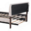 Lit plateforme tapissier avec lit gigogne double Teddy-666011031