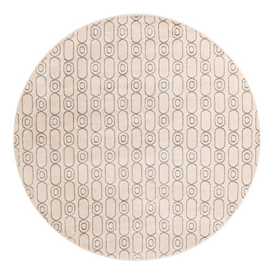 Latitude Run® Column Nikica Rug White and Silver