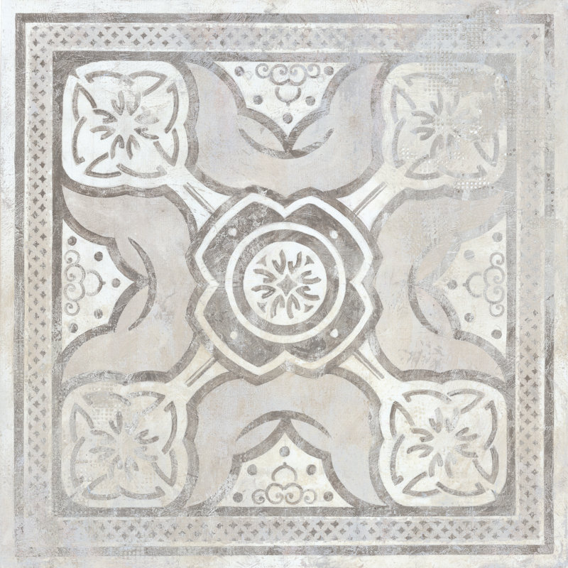 Italian Tile Fresco - Wrapped Canvas Print, 30cm H x 30cm W x 3.8cm D