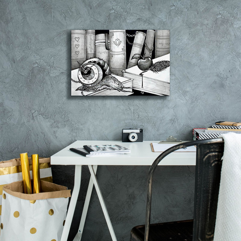 'The Timekeeper' by Avery Multer, Canvas Wall Art, 12" H x 18" W x 0.75" D
