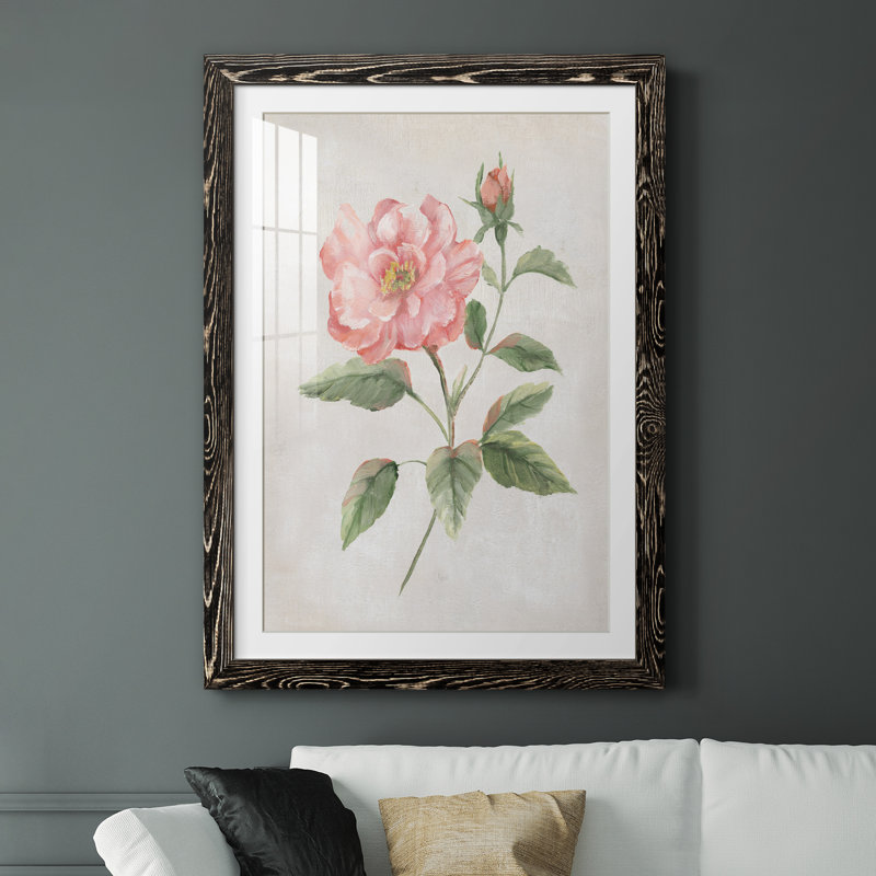Grandiflora II - peinture encadrée, H 37,5 po x l 27,5 po x P 1,5 po, Cadre noir