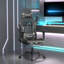 Fauteuil de massage avec repose-pieds-645734568