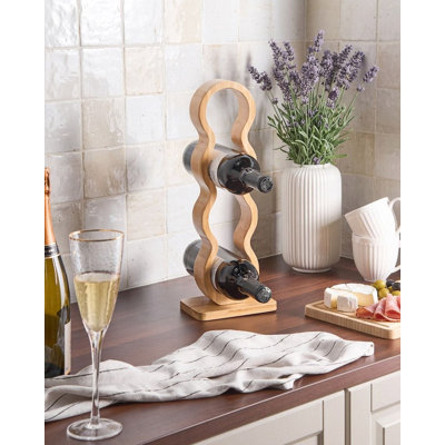 Wine Rack CERISE Bamboo Light Brown