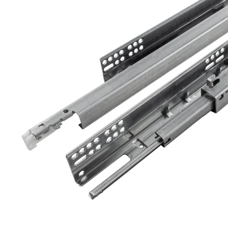 Drawer Slide Undermount Soft Close Full Extension Cadmium Finish