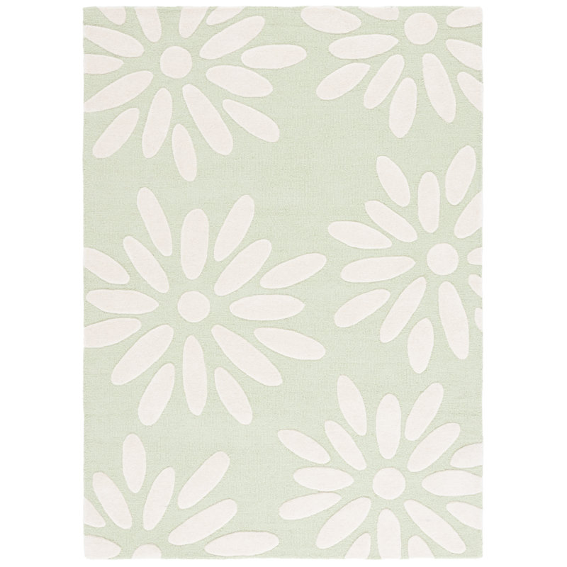 Tapis en laine touffeté à la main pour enfants Sveva, Rectangle 9 pi x 12 pi