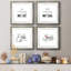 Cadre photo, ensemble d'art textuel sur papier