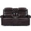 Canapé-lit inclinable manuel 65,7 po avec console de rangement et porte-gobelets-454628410
