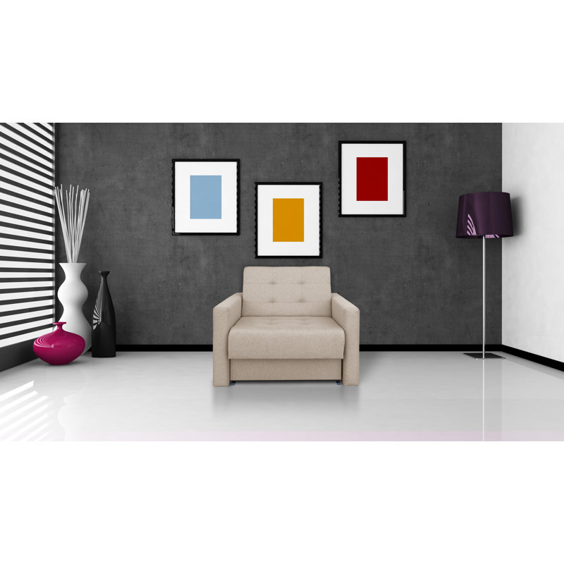 Jozlyne Upholstered Club Chair, Beige