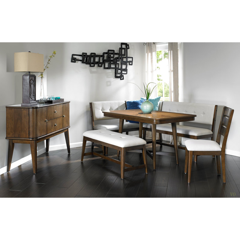 Desserte 2 tiroirs et 2 armoires Mid Century Modern