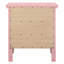 Table de chevet contemporaine contemporaine avec trois tiroirs spacieux pour un grand rangement, aucun assemblage requis-897373086