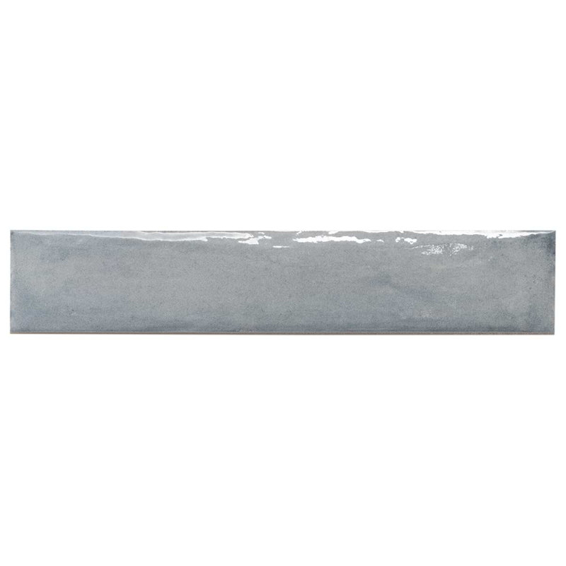 Paint 3x16 Glossy Porcelain Tile, Azur Blue