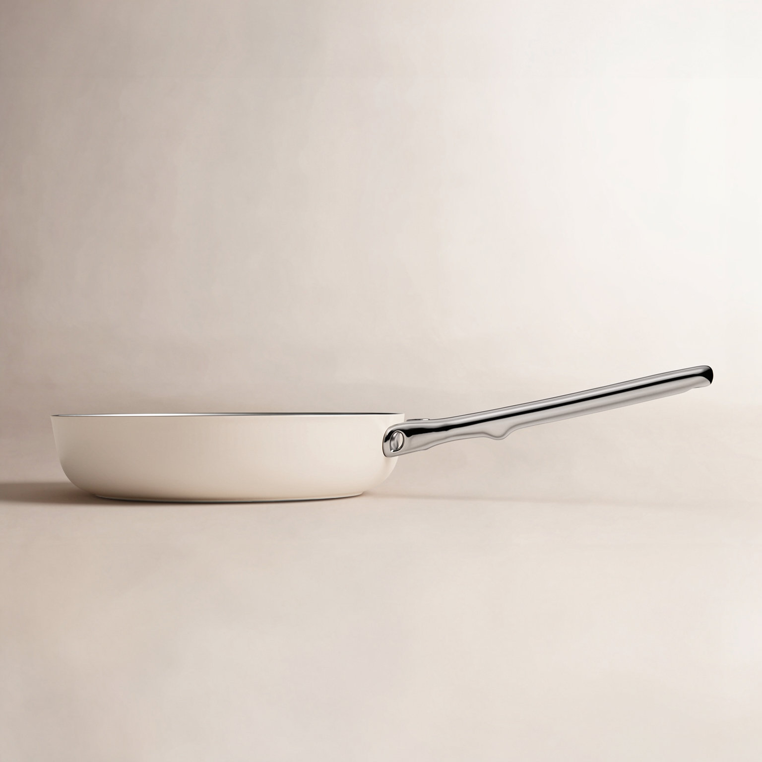 Caraway Nonstick Ceramic Fry Pan, 8", Cream