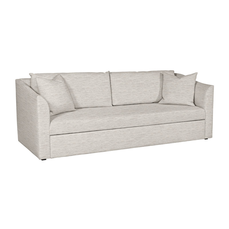 Canapé-lit à accoudoirs évasés 89,5 po Ease, 100 % polyester lin Impala