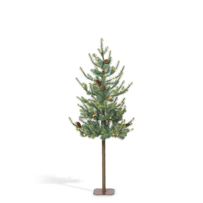 Lighted Artificial Christmas Tree, 5' H
