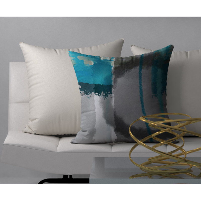 Coussin décoratif carré doux et précieux, 18 po x 18 po