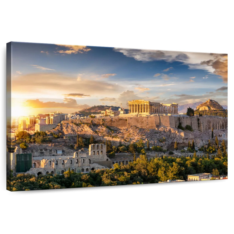 Adella Golden Acropolis, 20" H x 30" W