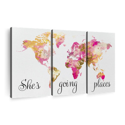 " She's Going Places " 3 - Pieces