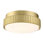 Kute Ceiling Fan Knurled Correlated Color Temperature (CCT) Select LED Light Kit - Brushed Satin Brass