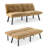 63" Velvet Convertible Futons Sofa Folding Reclining Sleeper Sofa-1068435299