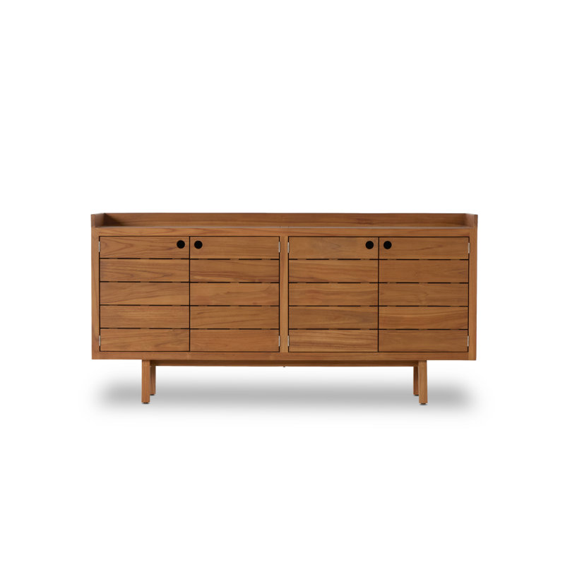 Lula 70'' W Solid Wood Buffet, Natural Teak
