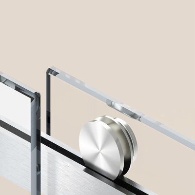 Matte Black 6mm Tempered Glass Sliding Shower Door, Framed Design with Leak-Proof System